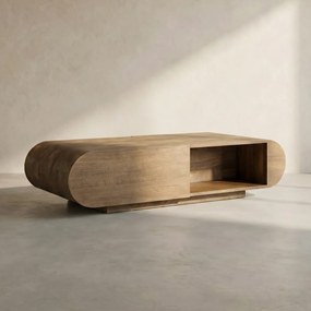 Salontafel Met Opbergruimte - 130 X 60cm.
