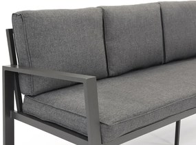 Zakintos antraciet aluminium driezitsbank Garden Point