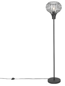Moderne vloerlamp zwart - Saffira