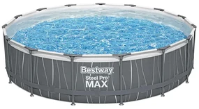 Bestway frame zwembad steel pro max set rond 457 cm met ledverlichting