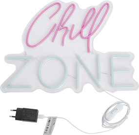Neon wandlamp roze met blauw incl. LED - Chill Zone