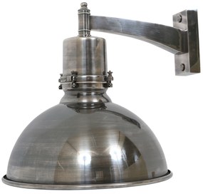 Muurlamp Rochdale Antiek Zilver/Wit