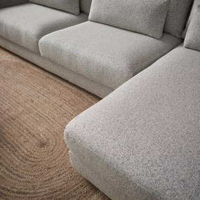 PEPP Interiors Como Grote Bank Met Chaise Longue Rechts Grijs Mix Puente 09