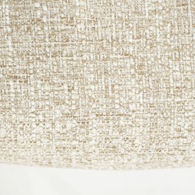 Eleonora Indy Stoel Met Armleuningen Beige Geweven Stof