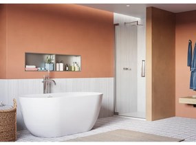 Crosswater Asura Douchedeur - 90cm - draaideur - zonder hendel - gepolijst rvs AUHDSC0900