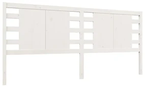 vidaXL Hoofdbord 141x4x100 cm massief grenenhout wit