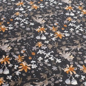 BePureHome Vogue Barstoel Met Bloempatroon 80 Cm Aquarel Flower Zwart