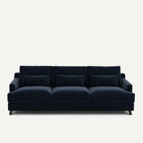 Sofa 3- of 4-zits, chenille fluweel, Alwine
