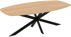 Goossens Excellent Eettafel Floyd, Semi ovaal 260 x 120 cm