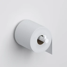 Clou Kaldur toiletrolhouder recht wit mat