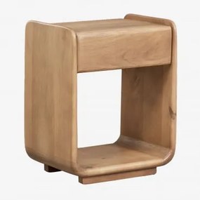 Rechthoekig Nachtkastje Met Lade 40x30 Cm In Tinsley Hout Mangohout - Sklum