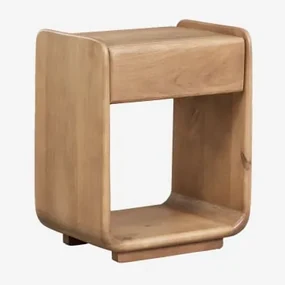 Rechthoekig Nachtkastje Met Lade 40x30 Cm In Tinsley Hout Mangohout - Sklum