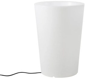 Buiten vloerlamp wit 60 cm bloempot IP65 - Verano