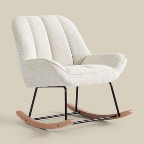 Schommelstoel Beige Stof