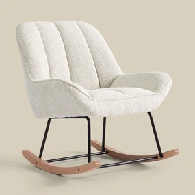 Schommelstoel Beige Stof