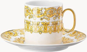 Porseleinen koffiekopje Medusa Rhapsody met schoteltje