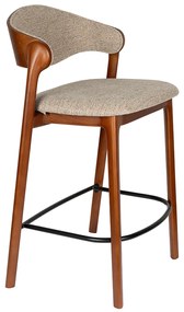 Dutchbone Babington Vintage Barkruk Walnoot