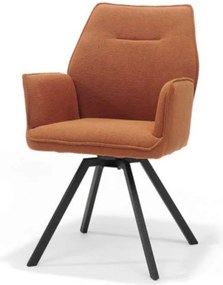Eetkamerstoel - Tina - stof Teddy terra