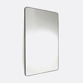Rechthoekige metalen spiegel, breedte 80 x hoogte 120 cm, IODUS