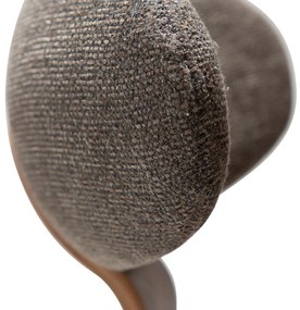 Dan-Form Buckle Eetkamerstoel Scandinavisch Design Bruin Walnoot
