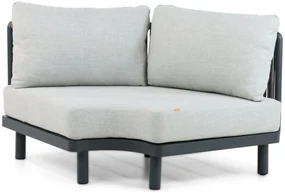 Hoek loungeset 5 personen Aluminium/rope Grijs  Santika Furniture Santika