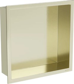 Mexen X-Wall-R nisplank met kraag 30 x 30 cm, geborsteld goud - 1950303010