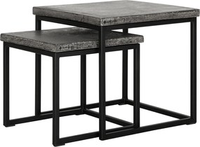 Must Living Mont Blanc Bijzettafelset Basalt - 48 X 45cm.