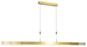 Eettafel / Eetkamer Verstelbare hanglamp goud 150 cm incl LED - Lamba Modern Binnenverlichting Lamp