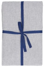 Tafelkleed, bio-katoen, blauw/wit gemêleerd, 140 x 180 cm