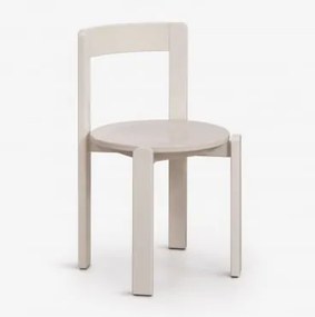 Eikenhouten Eetkamerstoel Noreli Tapioca Beige - Sklum