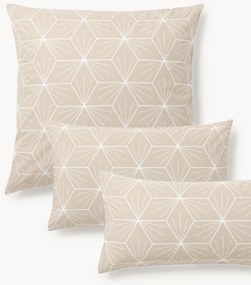 Omkeerbare kussenhoes Ilda met geometrische print