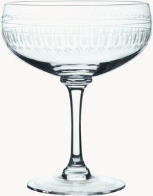 Mondgeblazen kristallen cocktailglazen Ovals, 2-delig
