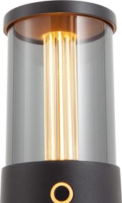 Buiten tafellamp zwart oplaadbaar incl. oplaadstation IP65 - Grill