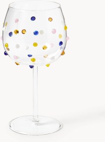 Mondgeblazen wijnglazen Perli van borosilicaatglas, 4-delig