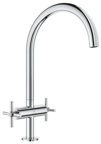 Grohe Atrio tweegreeps keukenmengkraan c-uitloop chroom 30609000