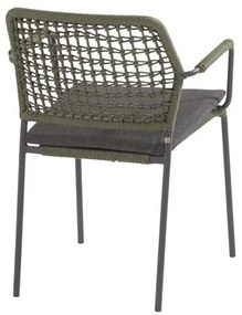 Taste by 4 Seasons Barista tuinset green met Basso teak tafel Ø 130 cm  Tuinset    houtkleur weerbestendig