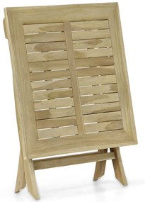 Tuinset 2 personen 80 cm Teak Taupe Garden Collections Birmingham/Derby