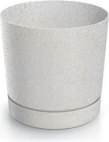 Prosperplast Tubo P Eco Wood Bloempot - ECO Wit - Ø 39 cm - Met echt hout