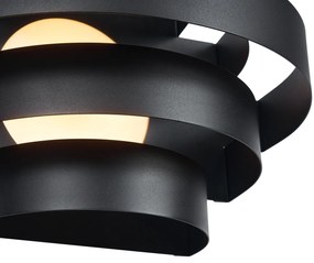 Moderne wandlamp zwart incl. LED 3-staps dimbaar - Lines Modern rond Binnenverlichting Lamp