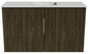 Mondiaz Joya DLux 70cm toiletmeubel shadow met wastafel faye midden 1 kraangat opalo