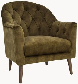 Fluwelen fauteuil Loucchi