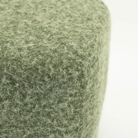 By-Boo Kelso Vierkant Poefje Zachte Stof Groen