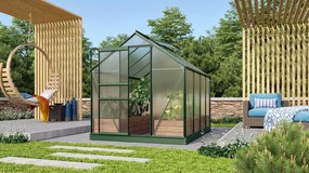 Vitavia Venus serre - 5m² - met 6 mm polycarbonaat - Donkergroen