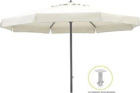 Parasol Shadowline Jamaica | Rond | 500cm | Met draaihendel | Grijs/Antraciet | Kees Smit Tuinmeubelen