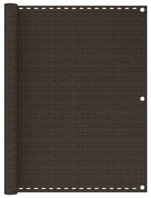 vidaXL Balkonscherm 120x500 cm HDPE bruin