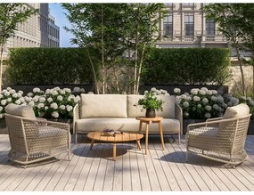 4 Seasons Outdoor Puccini loungeset 3-delig - latte