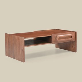 Houten Salontafel Vintage Design - 120 X 60cm.