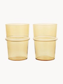 Mondgeblazen waterglazen Boya, 2-delig