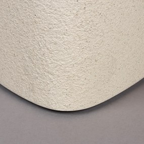 Dutchbone Veda Low Witte Bijzettafel Organisch - 56 X 41cm.