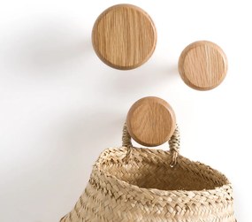 De set van 3 muurkapstokken in eik, Kanca